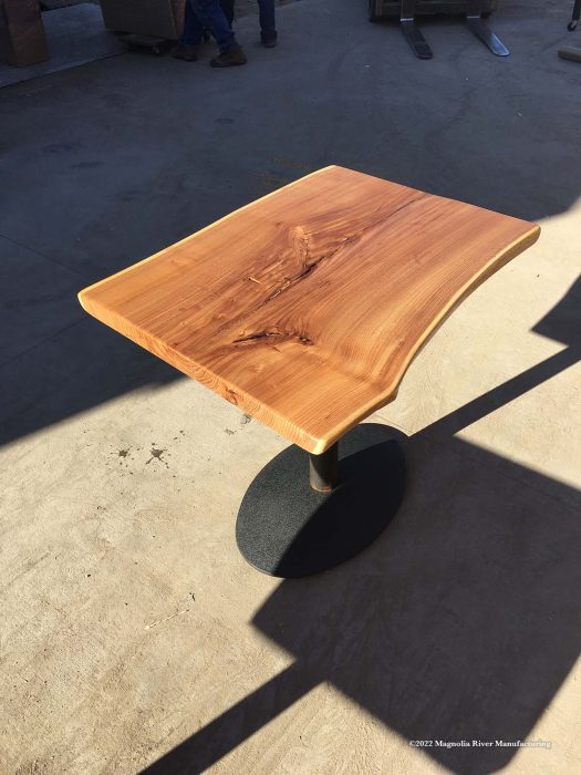 Salvaged timber table top