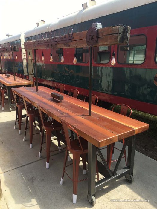 Community table, close view