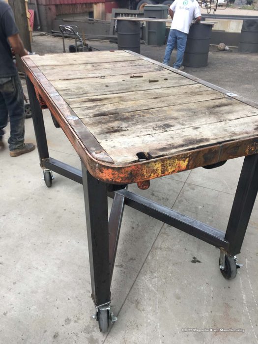 Community table, installed